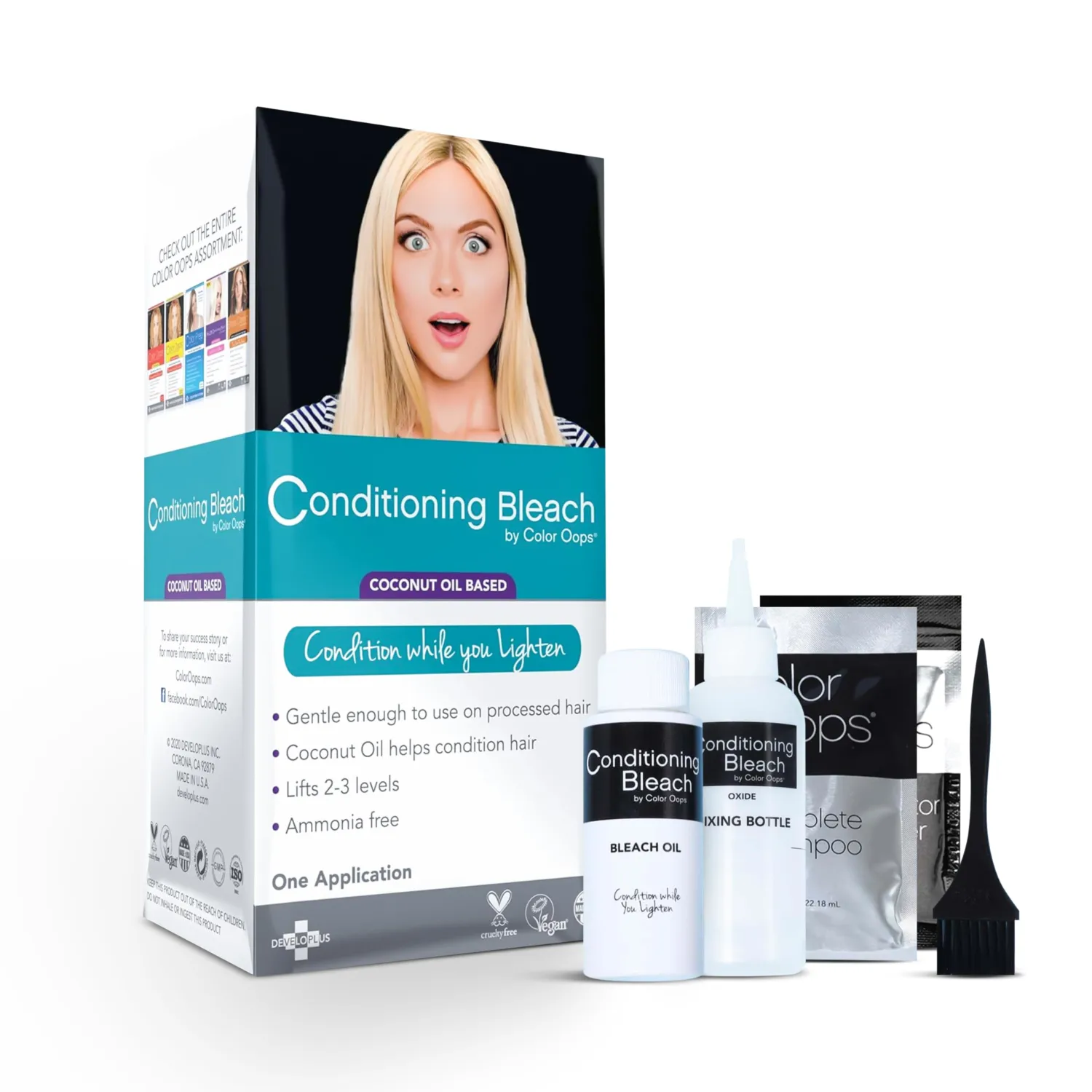 Color Oops Conditioning Bleach with Coconut Oil, 1 Application