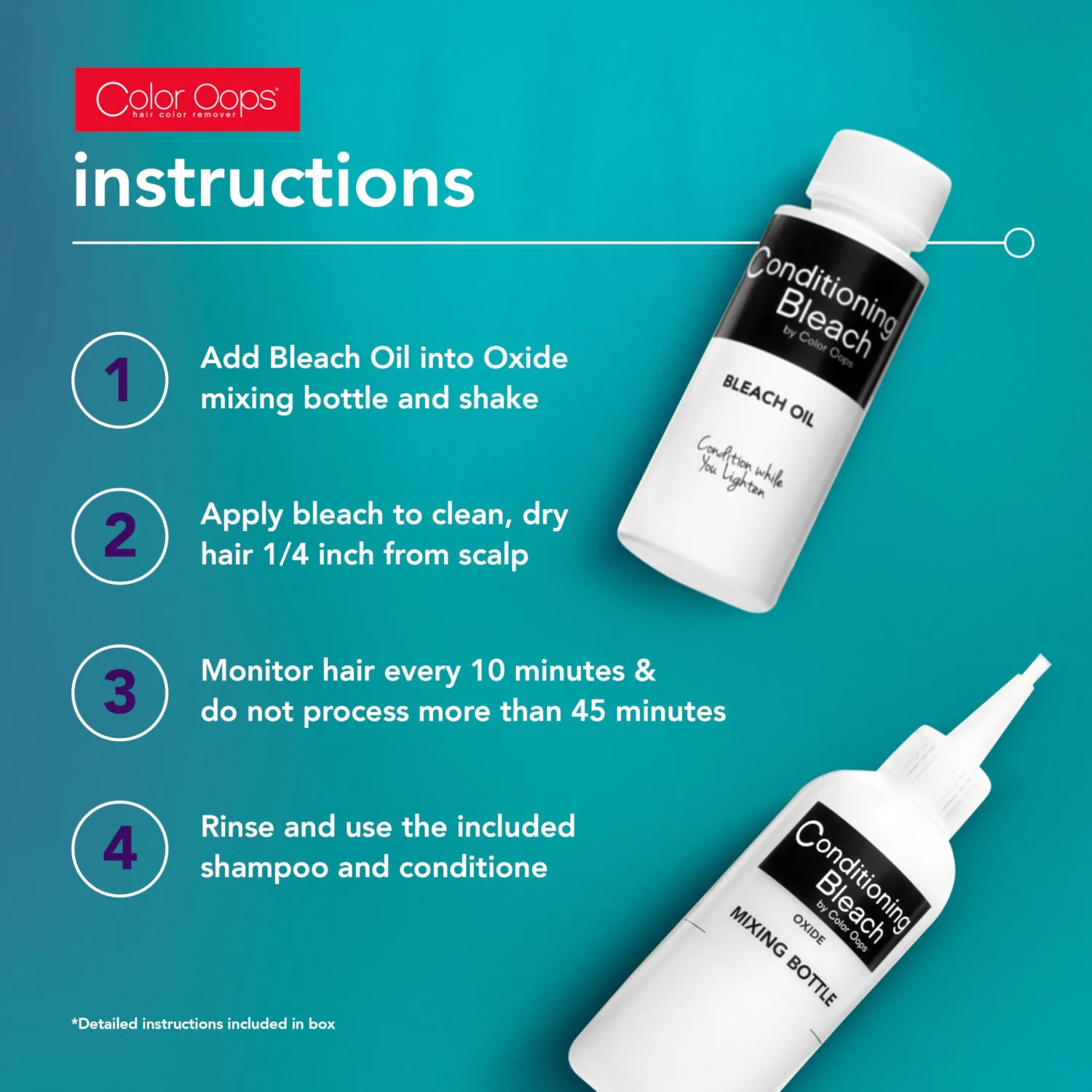 Color Oops Conditioning Bleach with Coconut Oil, 1 Application