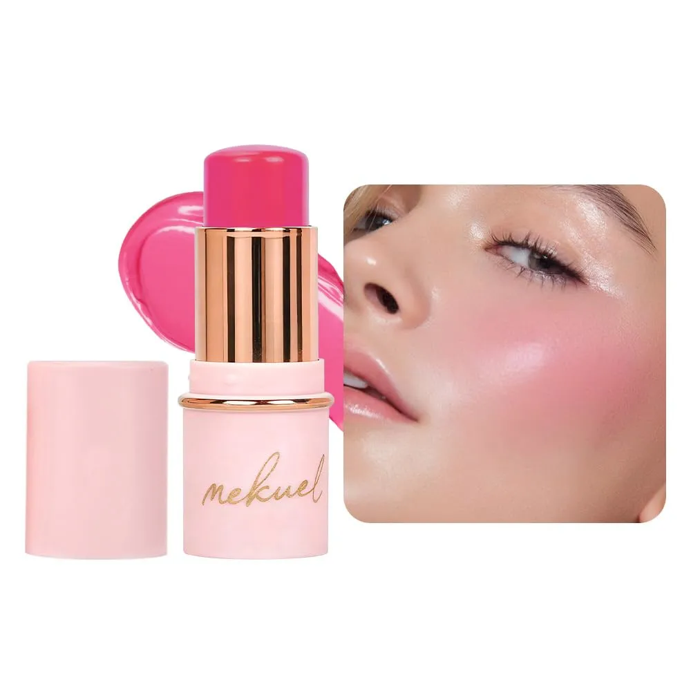 Rose Red Monochrome Cream Blush Stick for Face Contour, Natural Blush for Cheeks, Buildable Long-Lasting Blushstick for All Skin Types, Hydrating & Smooth Finish, Vegan & Cruelty-Free, 07