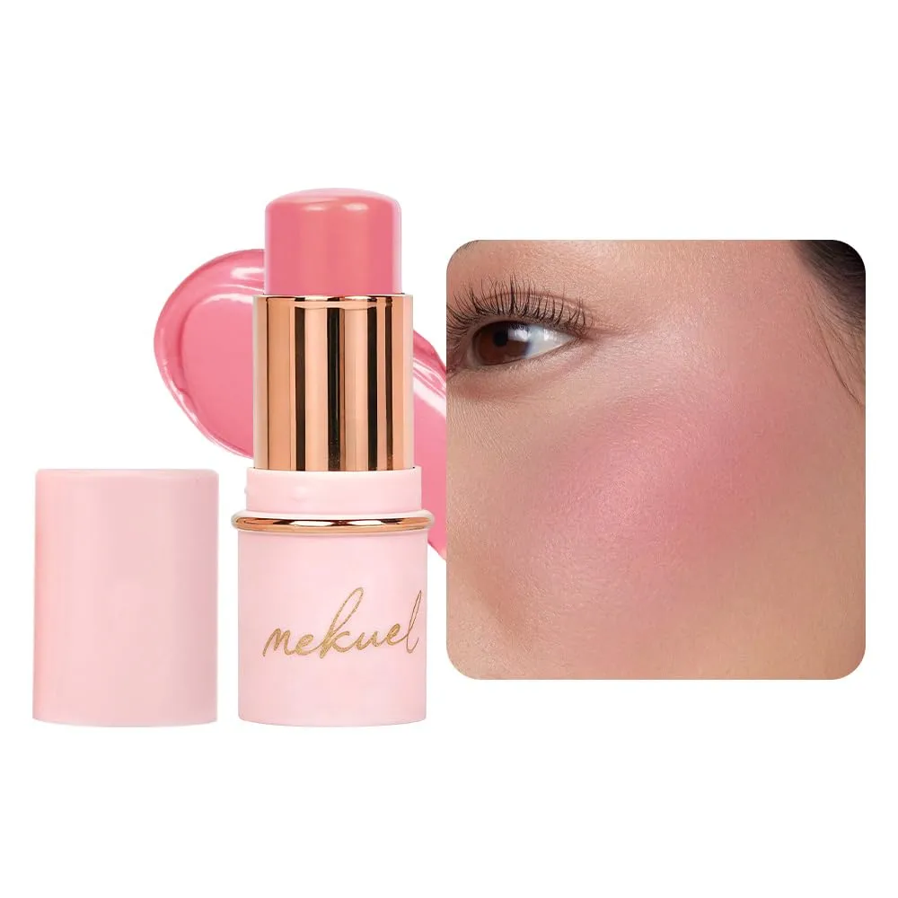 Mauve Pink Monochrome Cream Blush Stick for Face Contour, Natural Blush for Cheeks, Buildable Long-Lasting Blushstick for All Skin Types, Hydrating & Smooth Finish, Vegan & Cruelty-Free, 04