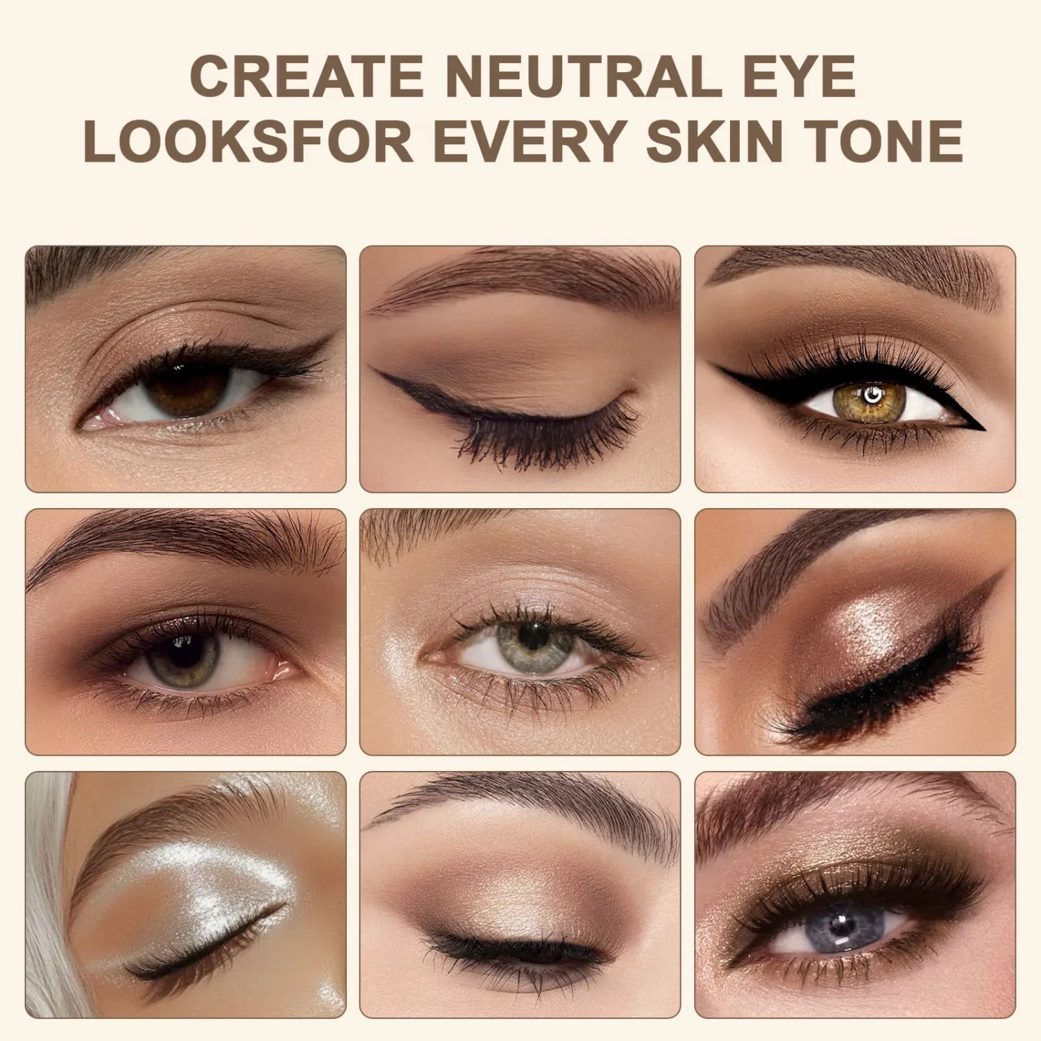 Océane Neutral Eyeshadow Palette 9 Colors