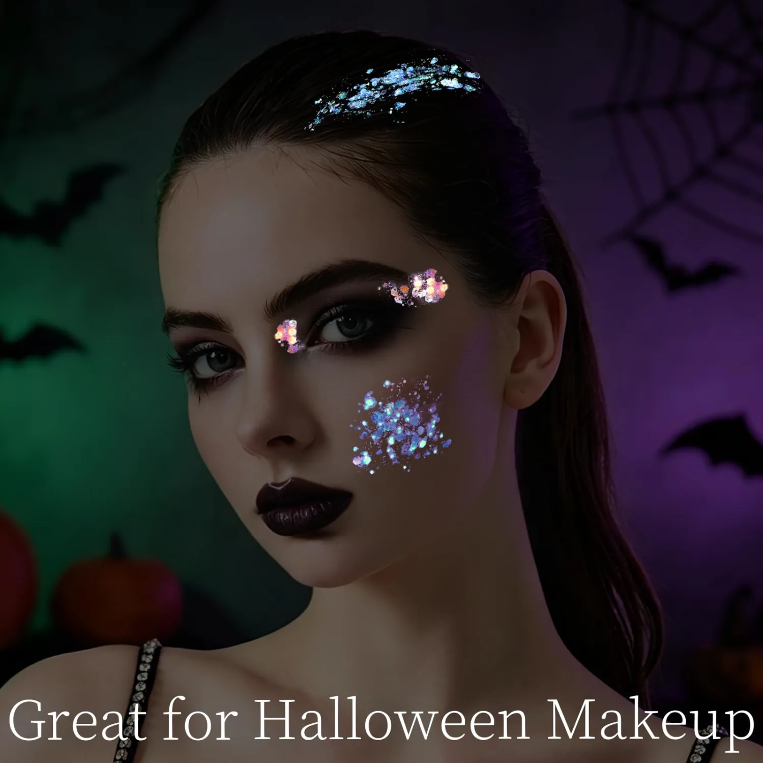 Teenitor 9 Colors Glow in The Dark Glitter Gel for UV Black Light Party