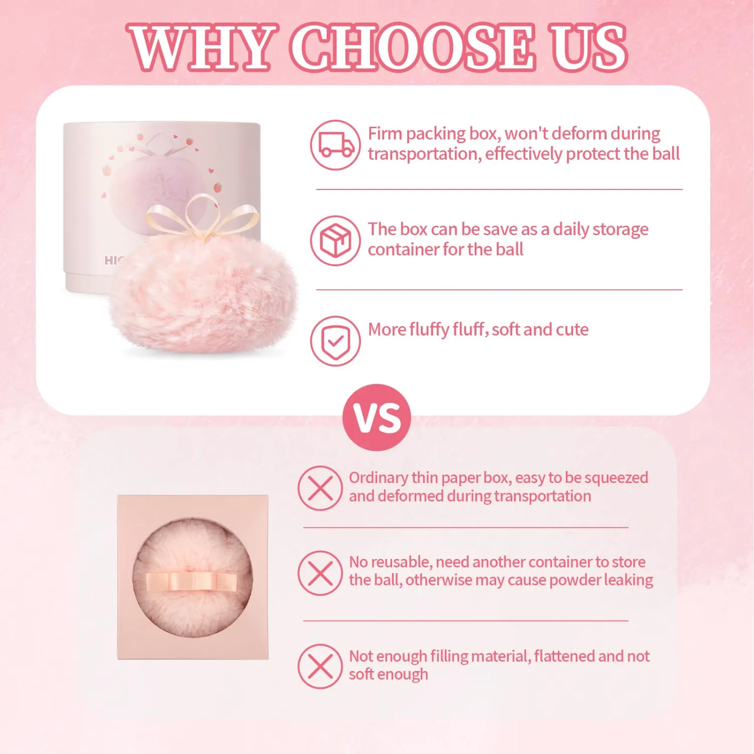 Noerrors Body Glitter Powder Puff Shimmer Powder Loose Highlighter