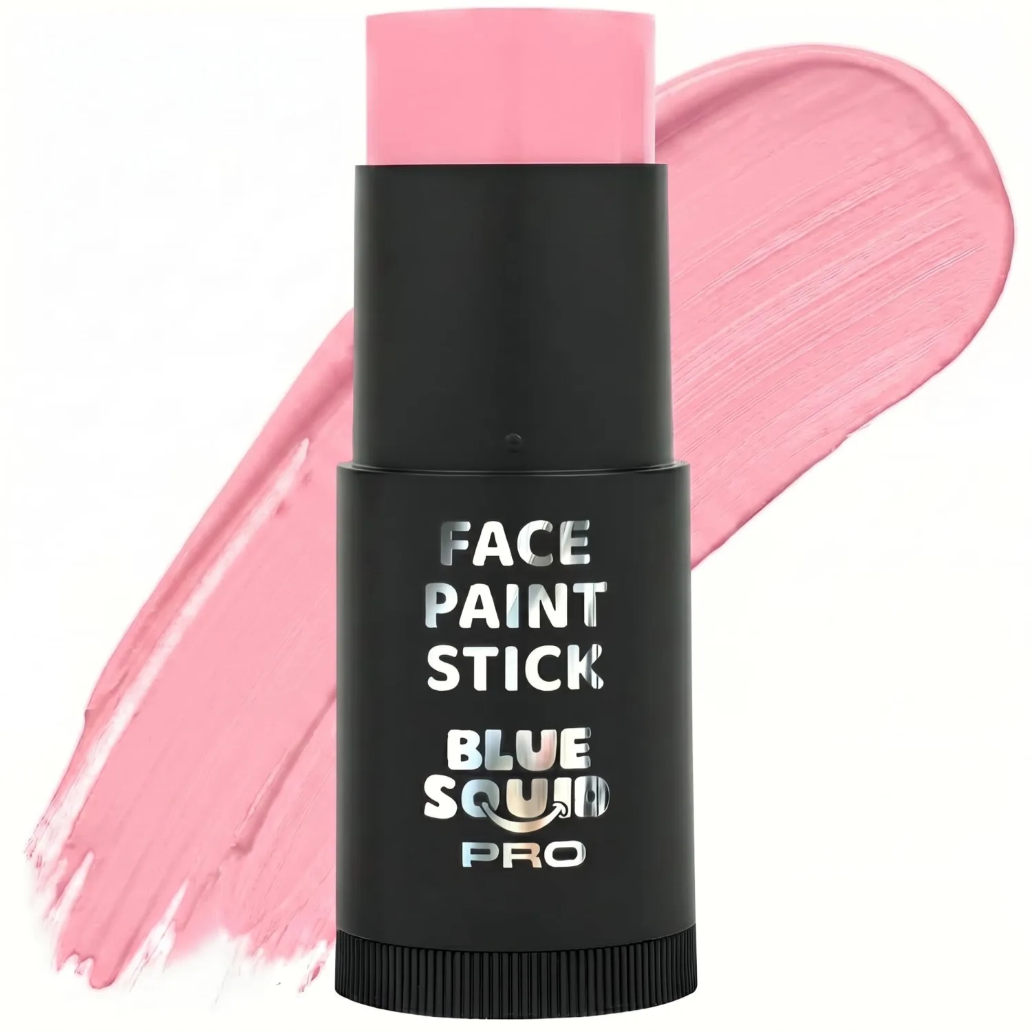 Blue Squid - XXXL - Pastel Pink Face Paint Stick PRO - Waterproof Body Paint for Adults & Kids Eye Black Baseball - Vegan Hypoallergenic Twist-Up Non-Toxic Makeup Stick for Cosplay, Sports