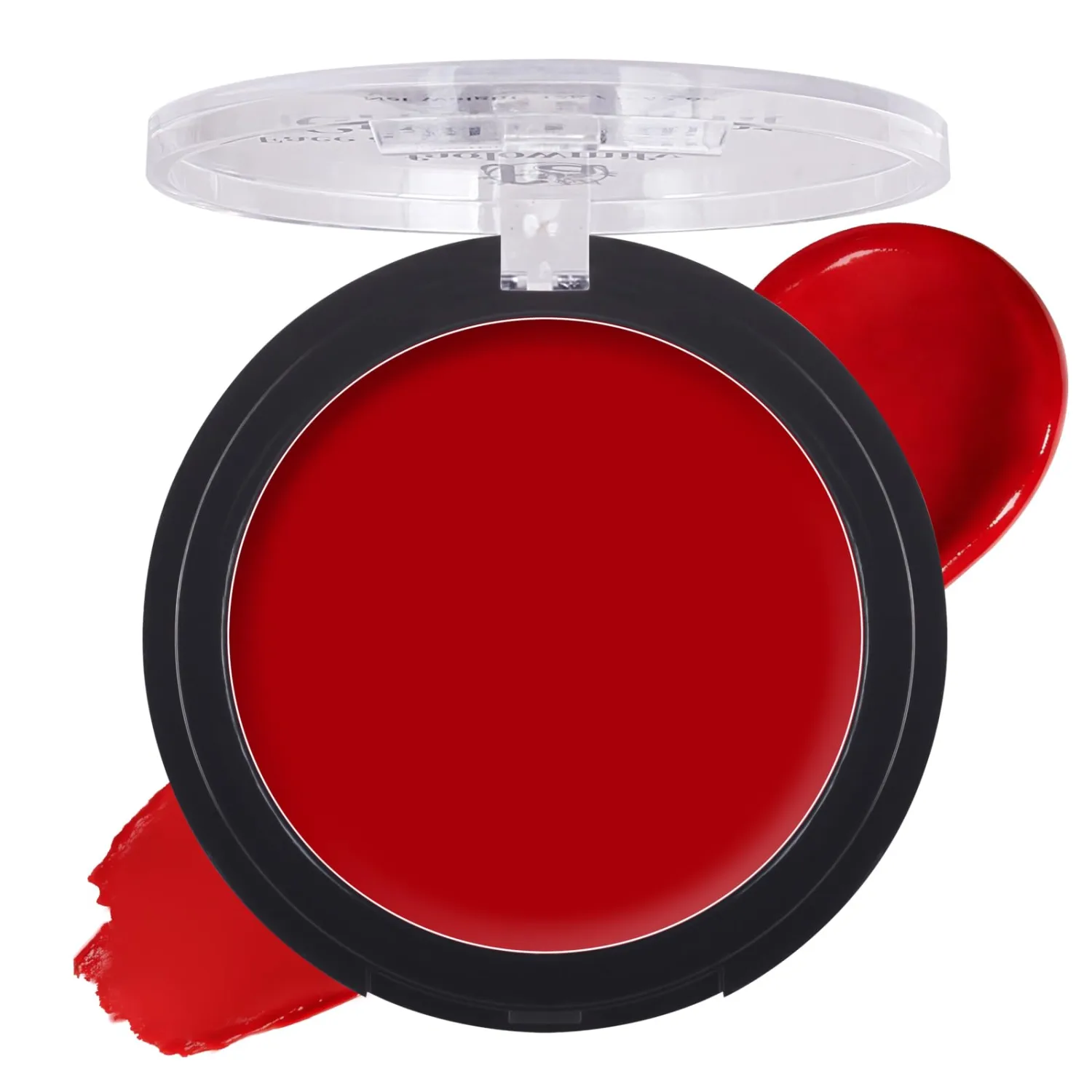 Red Cream to Powder Foundation Face Body Painting, Waterproof Oil Based Red Face Paint for Halloween SFX Vampire Zombie Devil Clown Cosplay Makeup for Adult Costume Party & Carnival