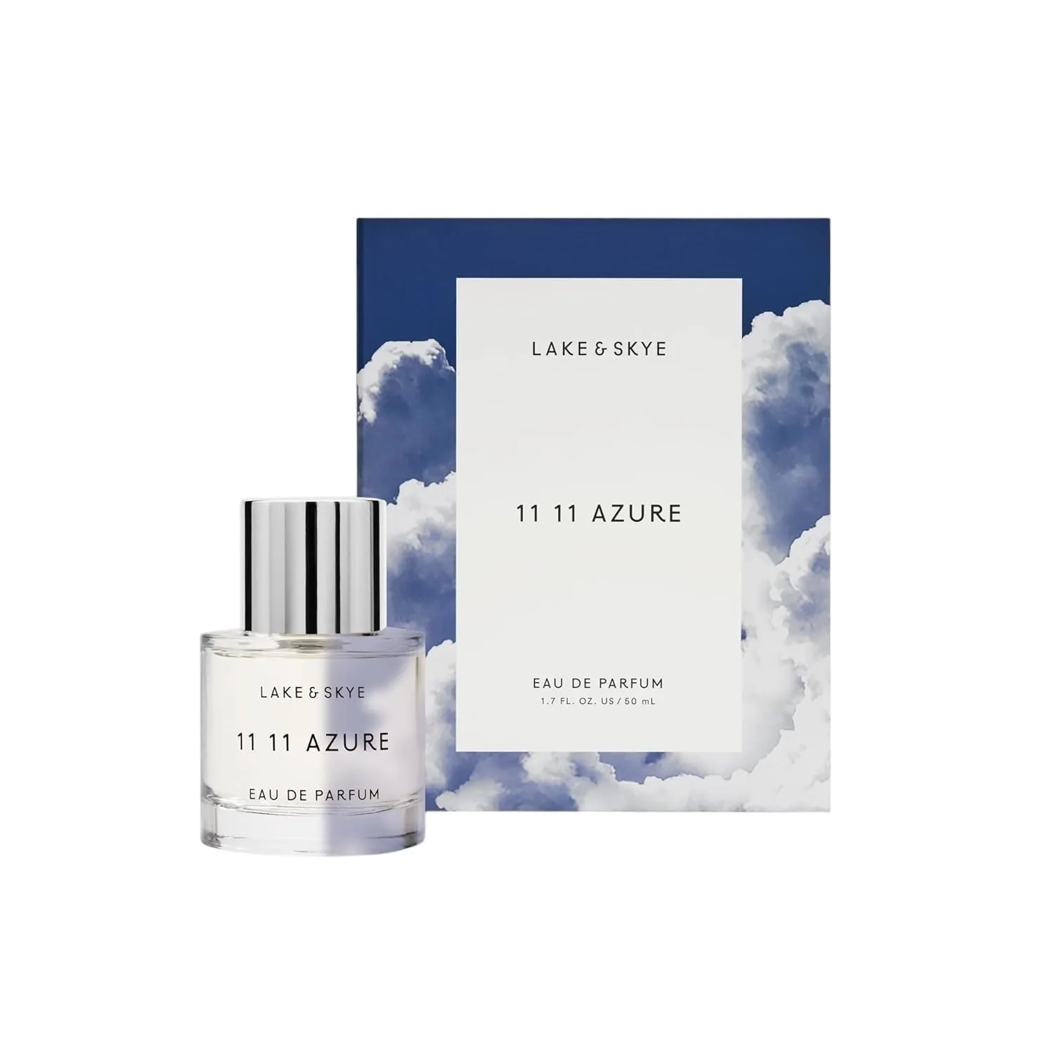 Lake & Skye 11 11 Azure Eau de Parfum Sample 0.06 fl oz (2ml) - Aquatic, Floral, Skin Musk, Clean, Vegan, Paraben-Free, Cruelty-Free