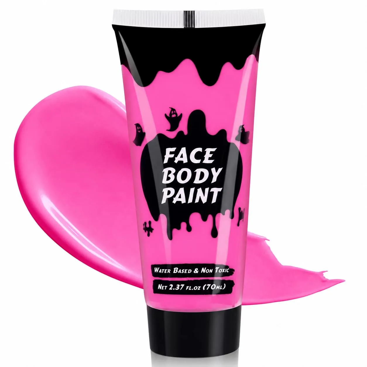 Pink Cream Face Body Paint,Full-Coverage Washable 2.37 Oz Large Tube