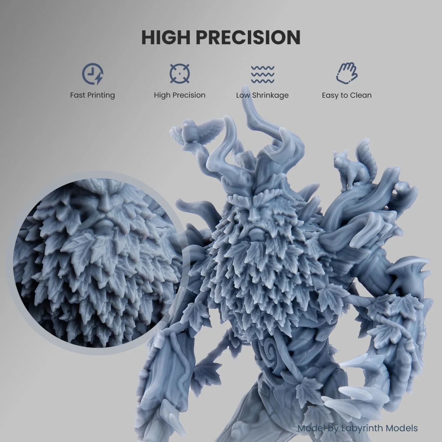 ELEGOO Standard 3D Printer Resin Pure Black 2000g