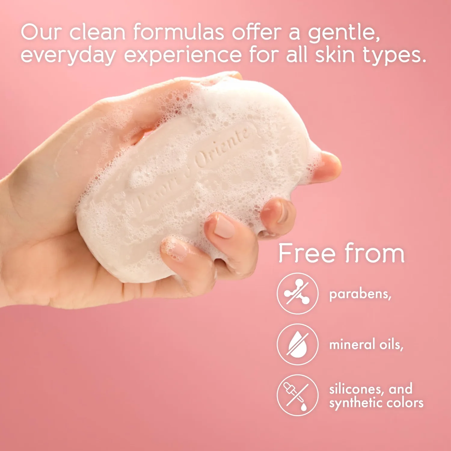 Tesori d’Oriente Ikigai Bar Soap, 5 oz, Plant-Based Aromatic Hand & Body Soap Bar with Rice Water, Hydrating, Gentle Cleanser for Men & Women, Soft Cherry Blossom Scent