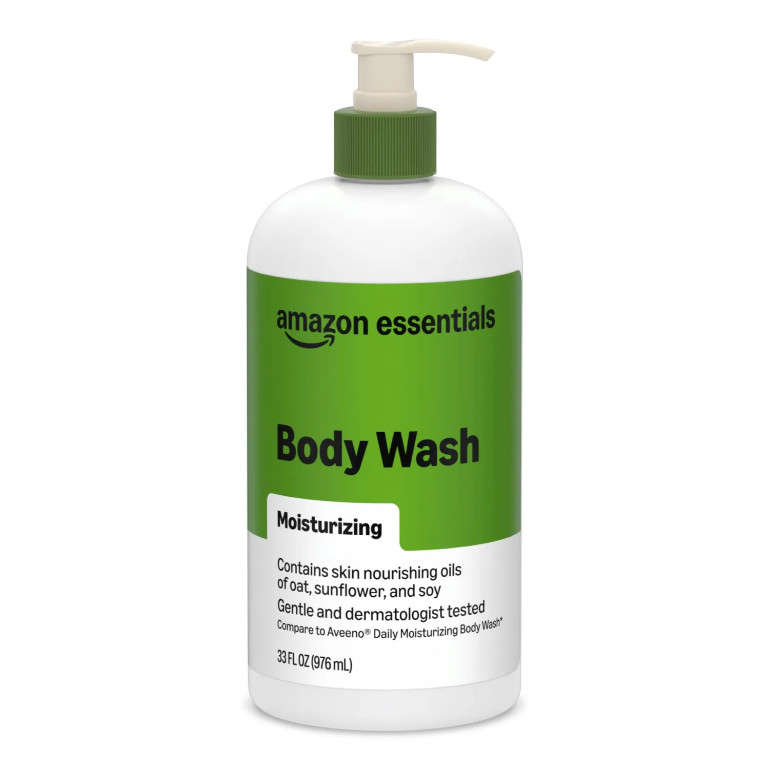 Amazon Essentials Body Wash, Moisturizing with Skin Nourishing Oils, Contains Oat Oil and Sunflower Oil, 33 Fl Oz, Pack of 1