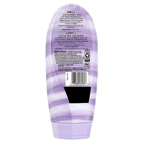 OLAY Moisture Ribbons Plus, Shea Plus Lavender Oil 18 oz (Pack of 6)