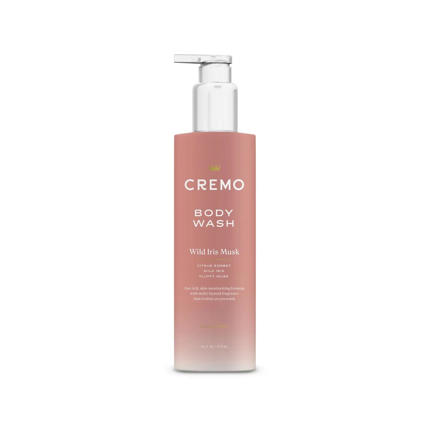 Cremo Body Wash for Women, Wild Iris Musk, 16 Fl Oz