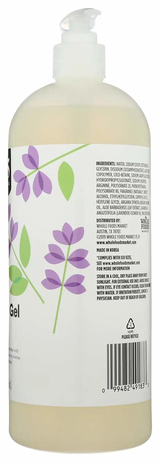 365 by Whole Foods Market, Foaming Shower Gel, Lavender, 32 Fl Oz