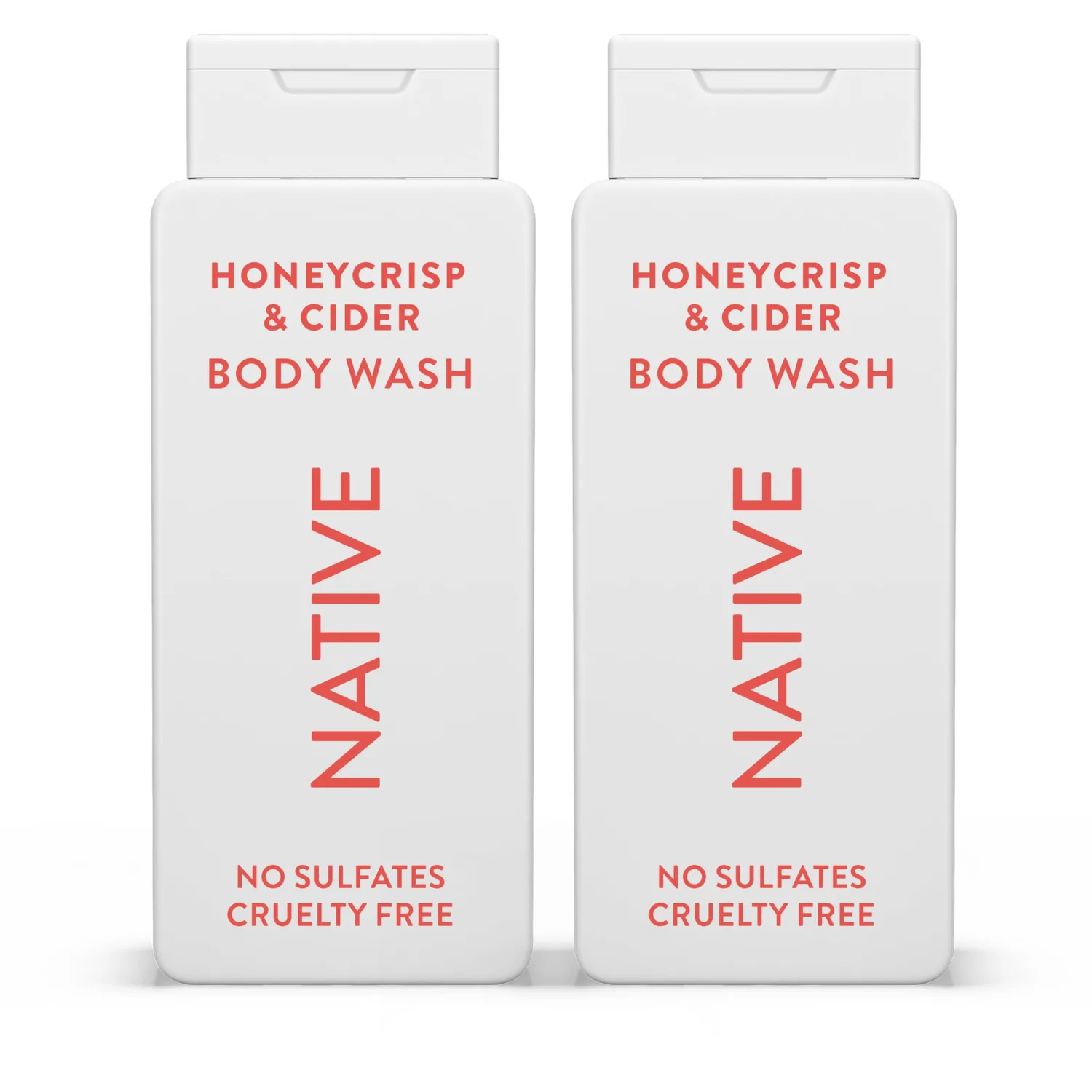 Native Body Wash with Naturally Derived Ingredients – Honey Crisp & Cider – Sulfate & Paraben Free – For Women & Men – Skin‑Loving Cleanser – 18 oz (2‑Pack)