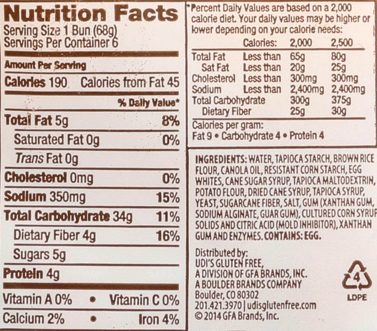 Udi's Gluten Free Classic Hot Dog Buns, Frozen, 14.3 Ounce
