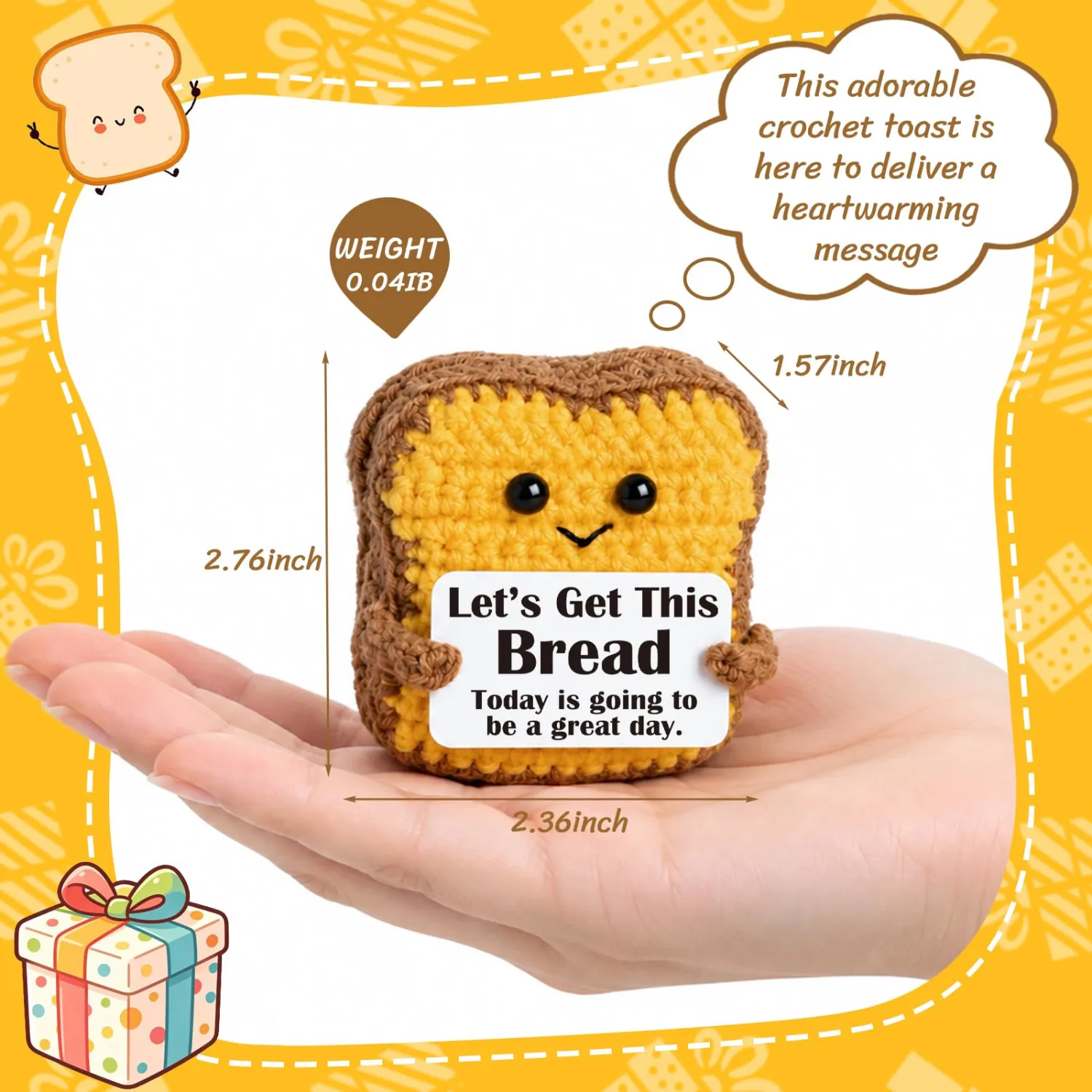 Crochet Toast Office Desk Decor