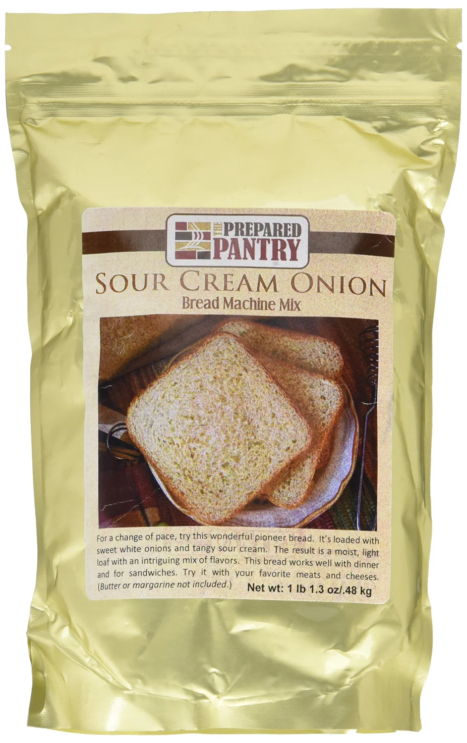 The Prepared Pantry Sour Cream Onion Gourmet Bread Mix; Single Pack; For Bread Machine or Oven