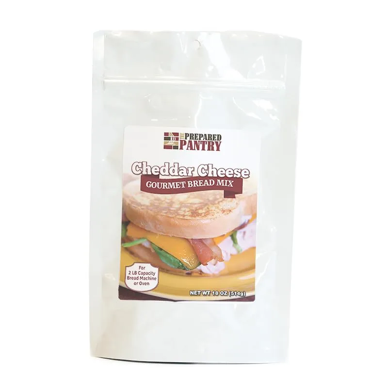 The Prepared Pantry Cheddar Cheese Bread Mix; Single Pack; For Bread Machine or Oven