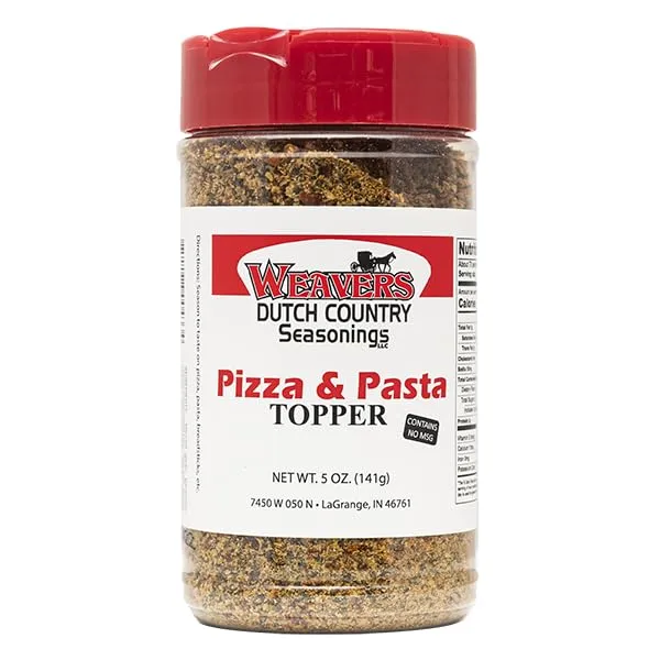 Weaver's Dutch Country Seasonings Garlic Parmesan Pizza & Pasta Topper 5 oz