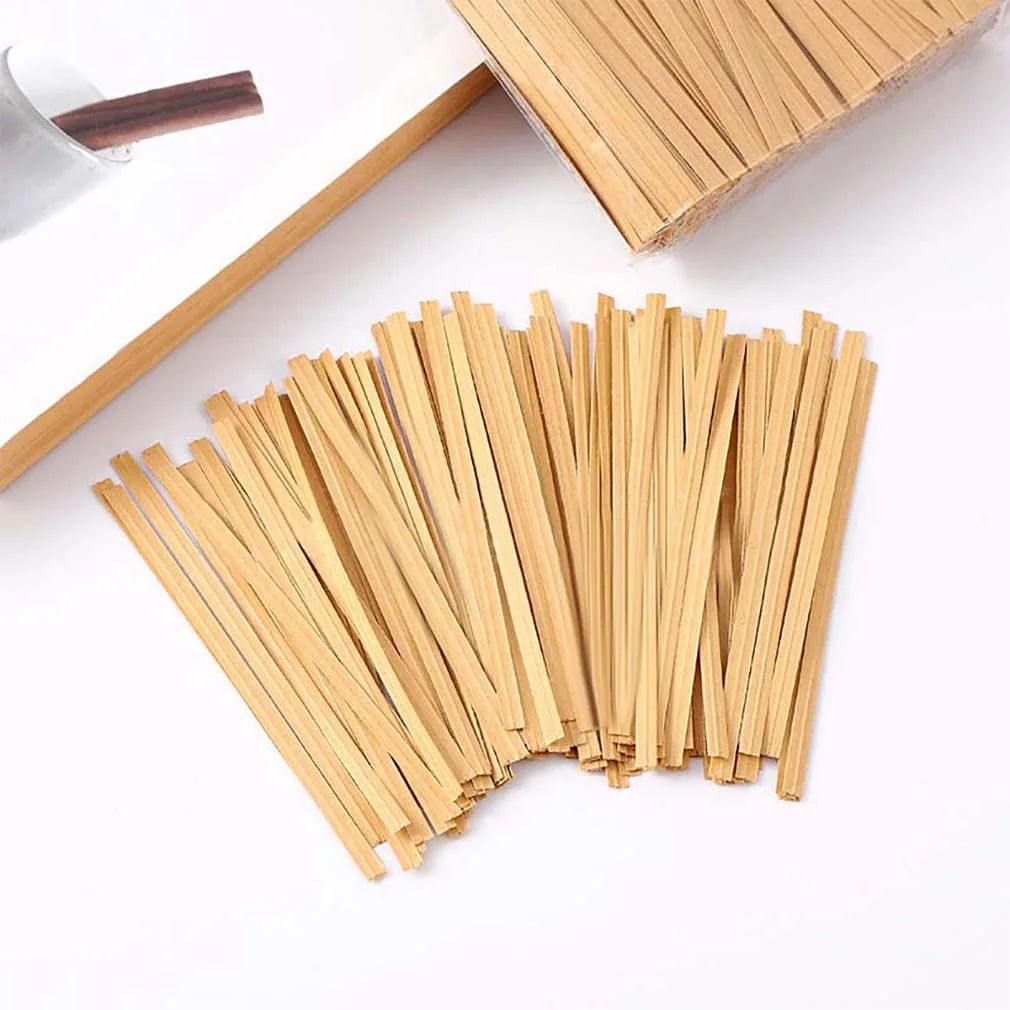 Laoban 1000pcs Kraft Paper Twist Ties 6" Reusable Bread Ties for Party Cello Candy Bread Coffee Bags Cake Pops Trash Bags(Brown)