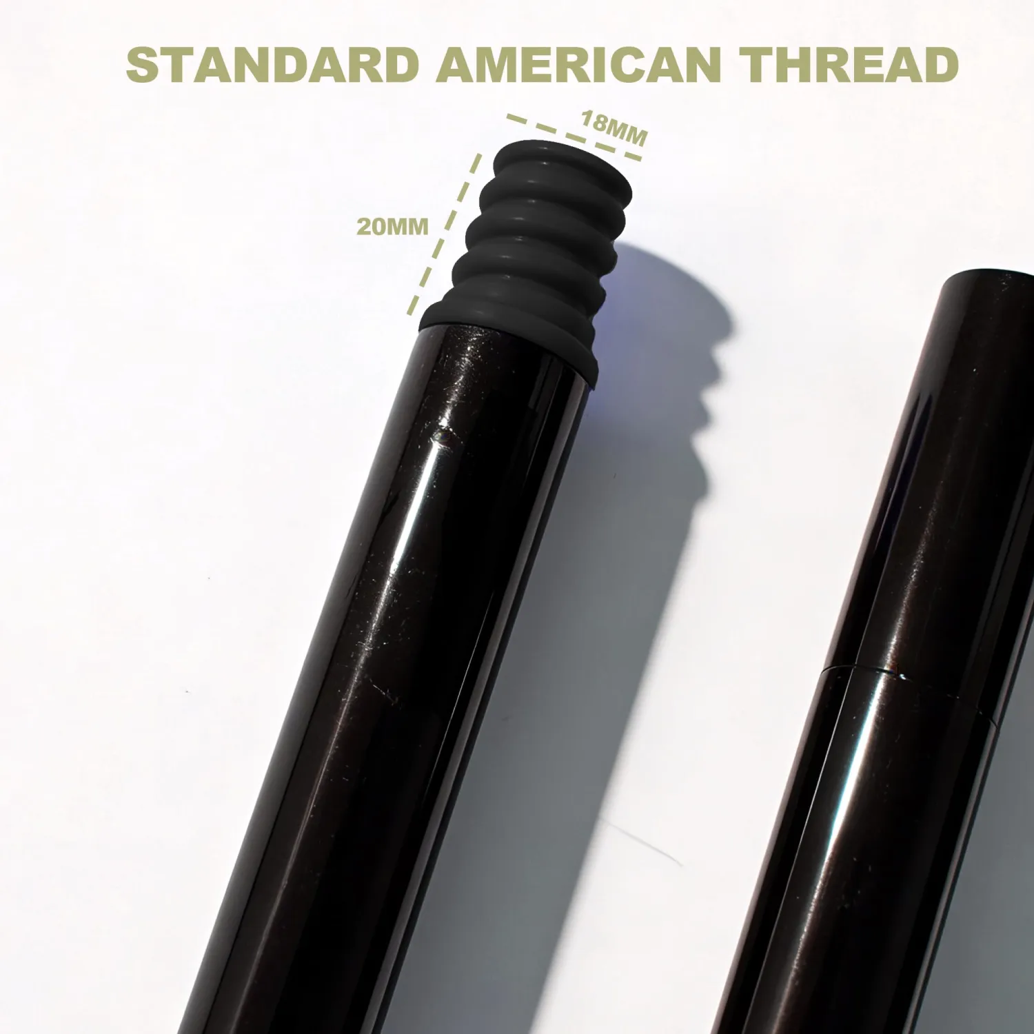 4-Section Mop & Broom Handle, 57 Inch/145cm Heavy Duty Pole with EVA Foam Soft Grip, Standard American Threading, Universal Replacement Handle for Most Mop and Broom Heads (Black)