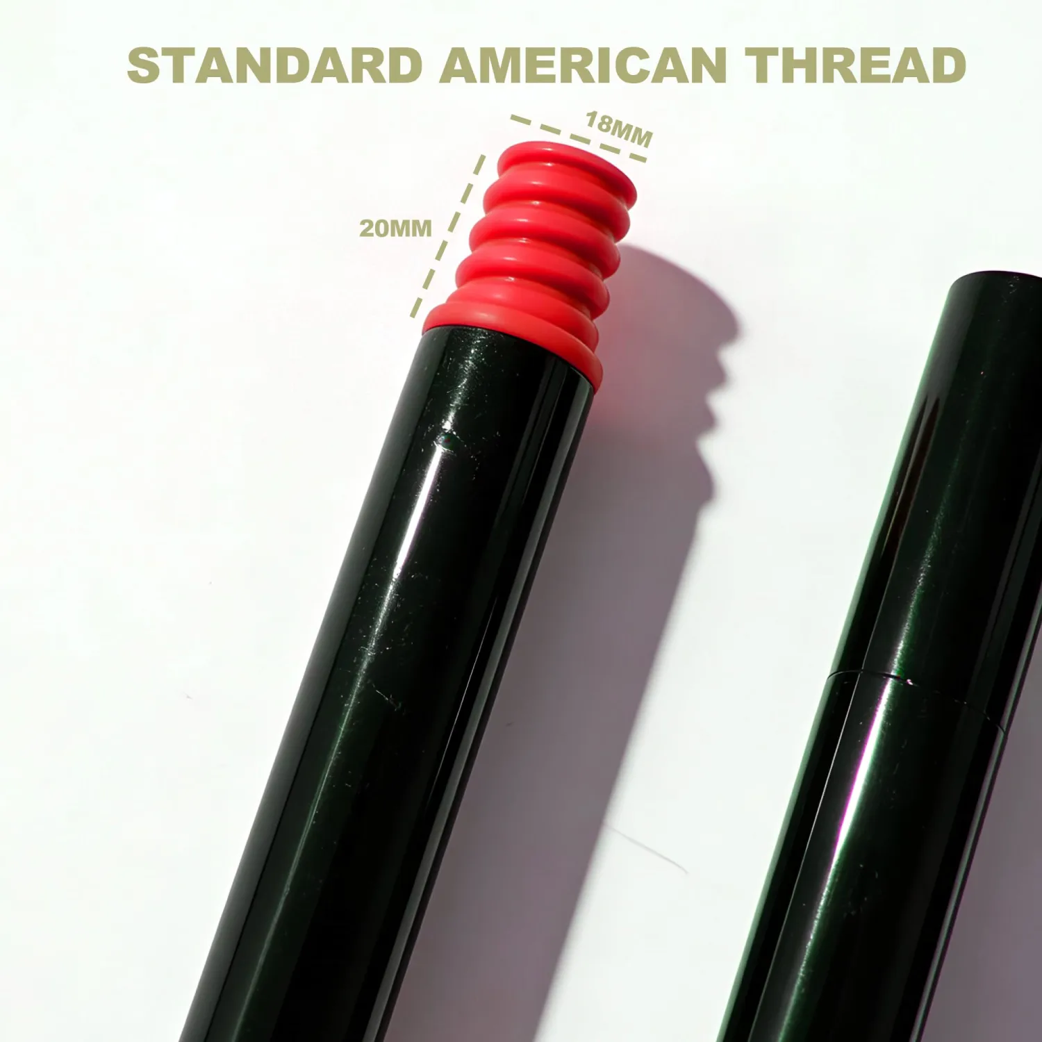 4-Section Mop & Broom Handle, 57 Inch/145cm Heavy Duty Pole with EVA Foam Soft Grip, Standard American Threading, Universal Replacement Handle for Most Mop and Broom Heads (Black+Red)
