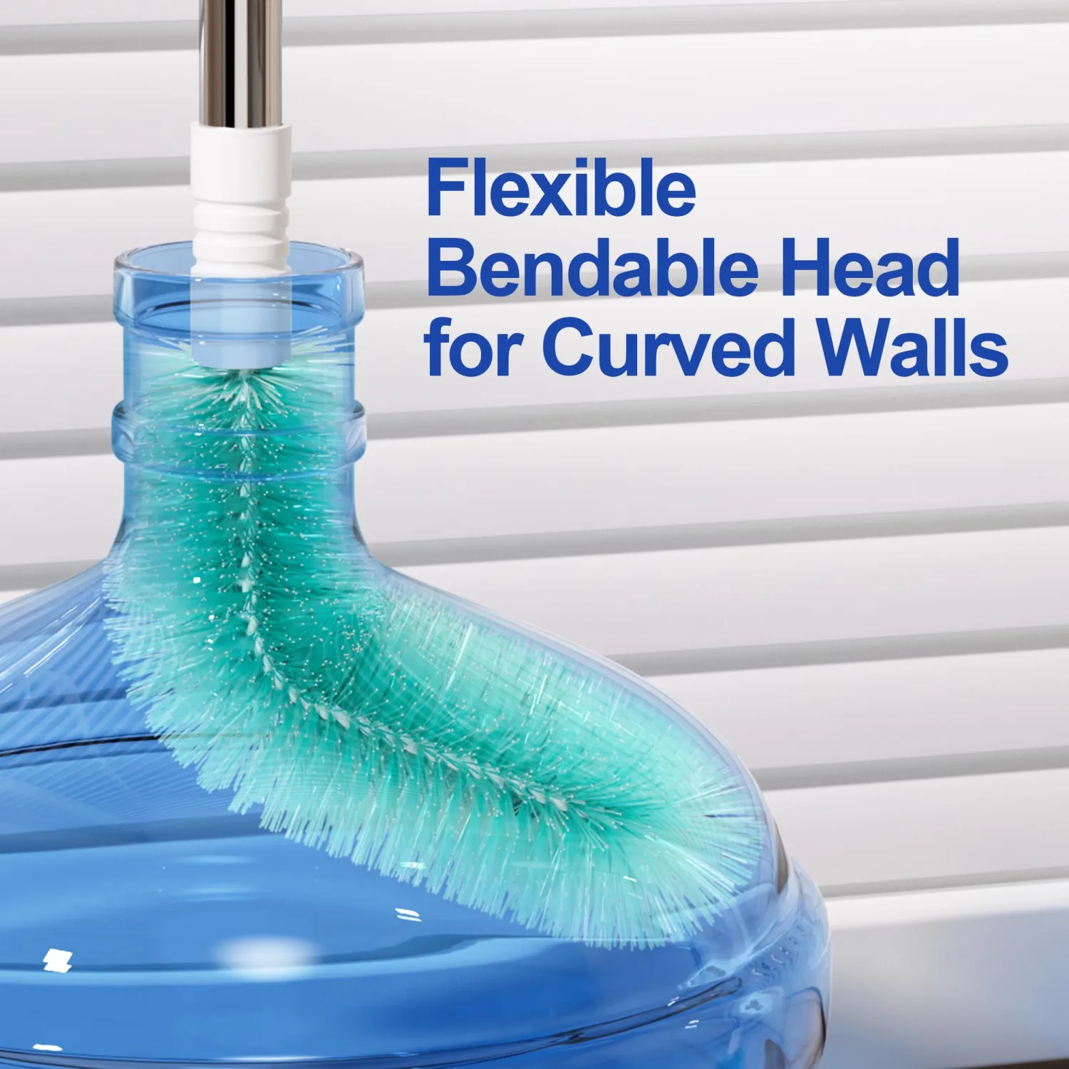 JOYMOOP 30.7 in Long Handle Water Jug Cleaning Brush for 3 5 6 Gallon