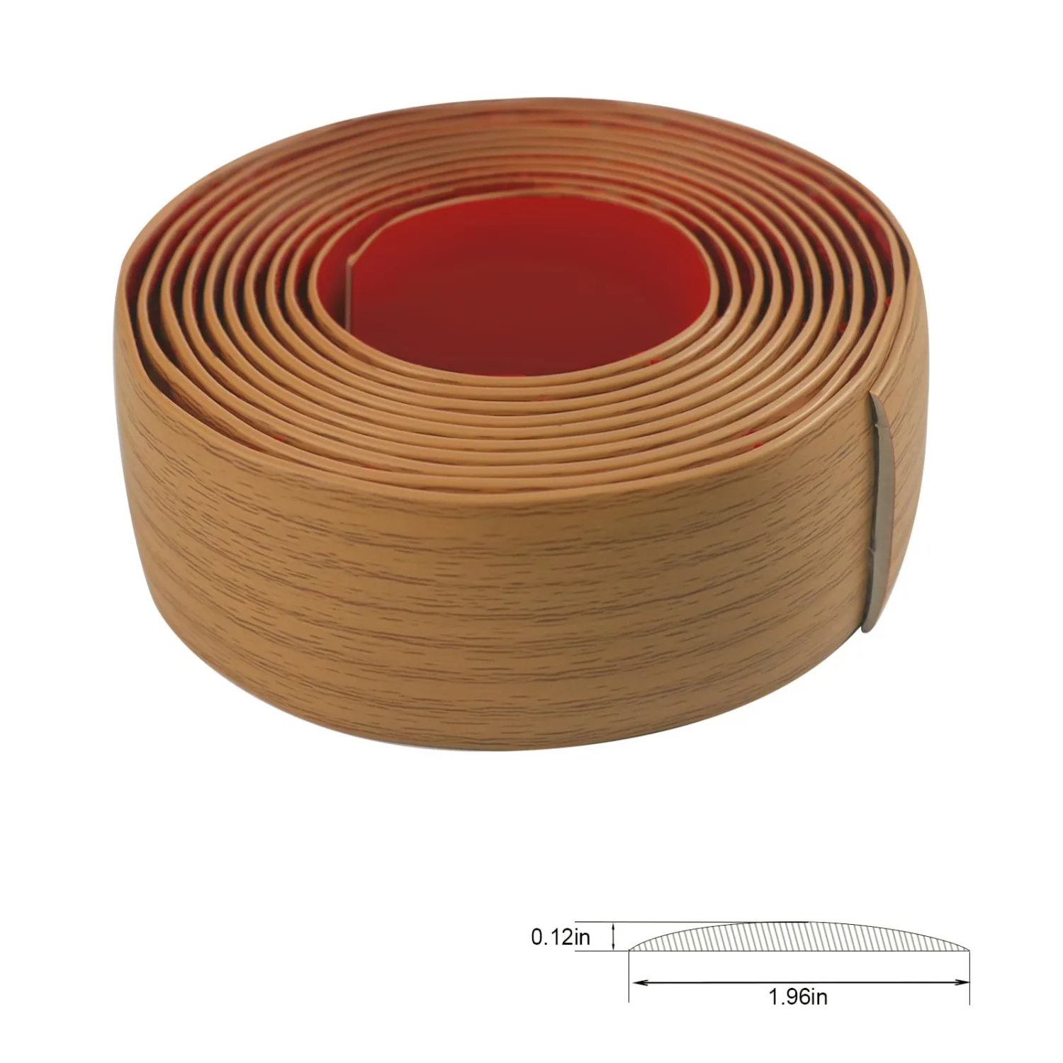 Floor Transition Strip for Carpet to Tile, Yellow, 4' x 1.57"