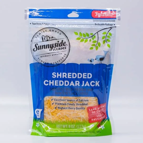 Sunnyside Farms, Monterey Jack Shredded Cheese, 8 Fl Oz