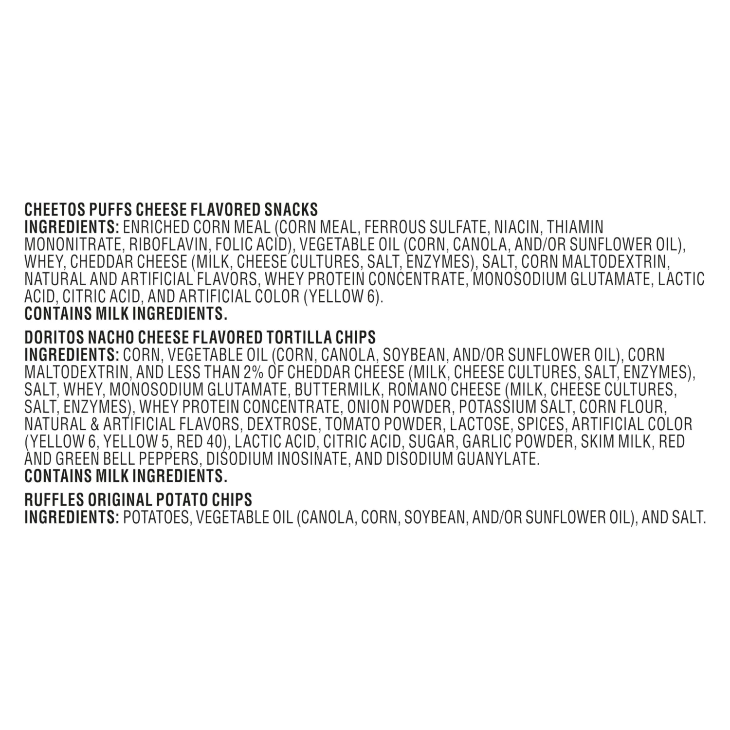Frito Lay Snacks Favorites Mix Variety Pack, 10 Count