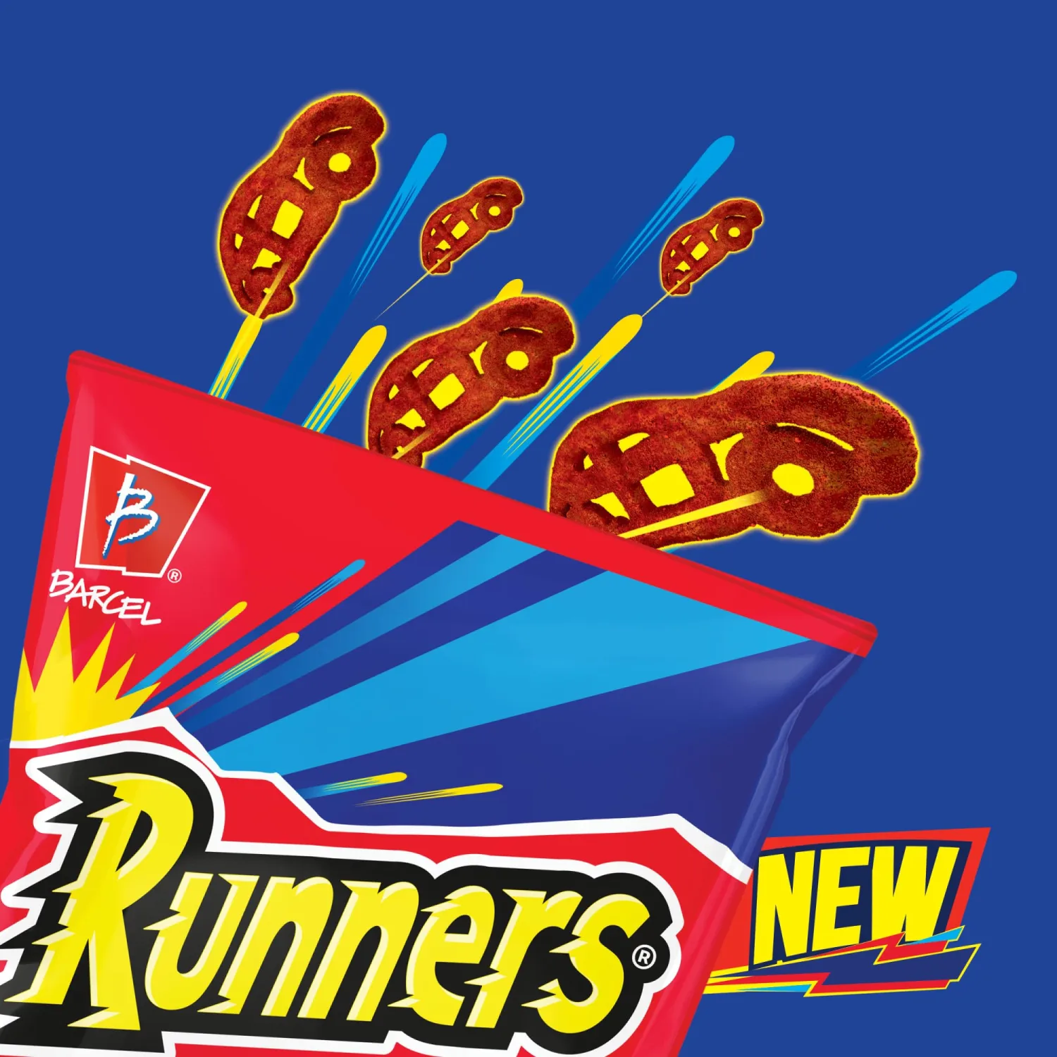 Barcel Chili Pepper & Lime Runners Corn Snacks, 9.9oz Bag