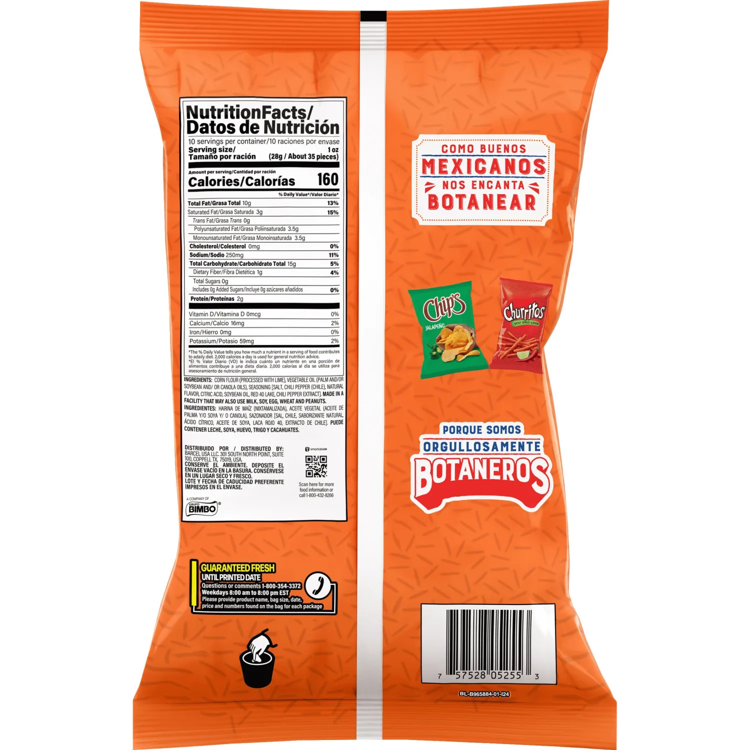 Churritos Chile‑Limón Sharing Size – Chili Pepper & Lime Spicy Corn Snack Sticks (Pack of 2)