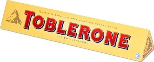 TOBLERONE SWISS MILK CHOCOLATE WITH HONEY AND ALMOND NOUGAT 12 X 100 G BARS