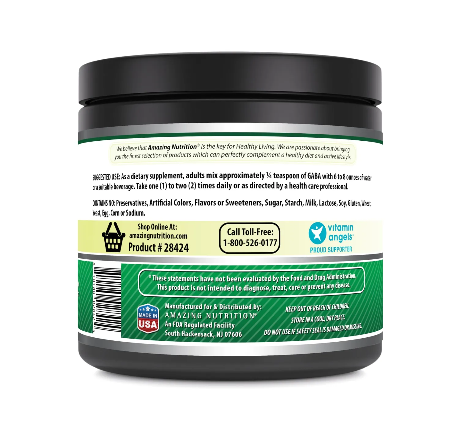 Amazing Formulas GABA 500 Grams Powder