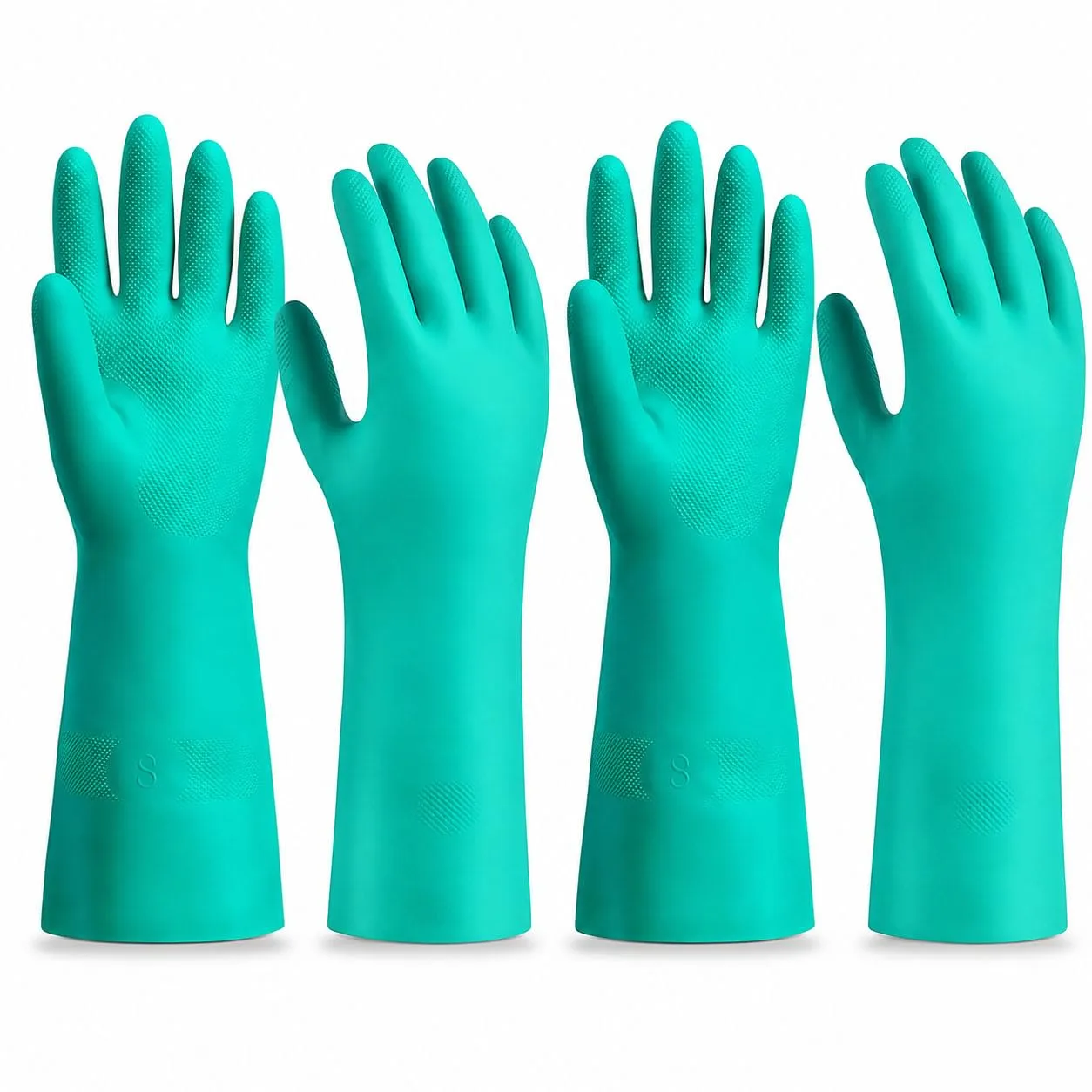 15 Mil Chemical Resistant Nitrile Gloves, Latex free Durable Cleaning Gloves, Resist Acid, Alkali, Solvent and Oil