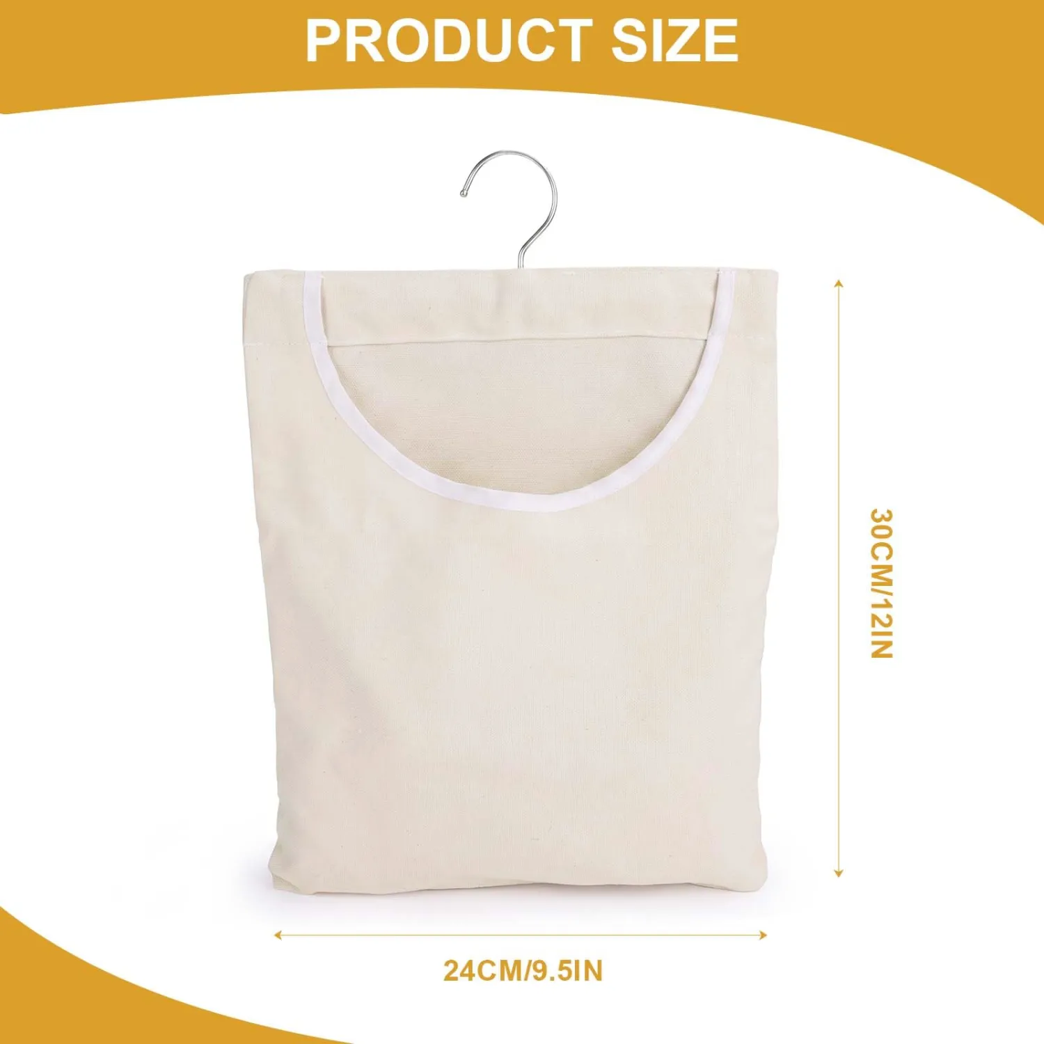 Clothespin Bag, Clothes Pin Bag for Clothesline, Clothes Pin Holder
