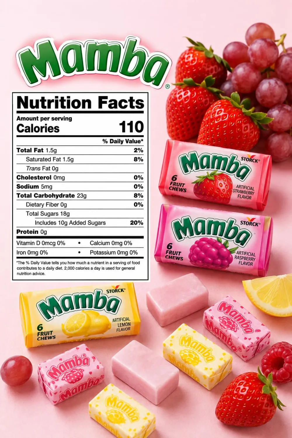 Classic Candy & Candy Bars - Pack of 3 - Full Size (Mamba Original)