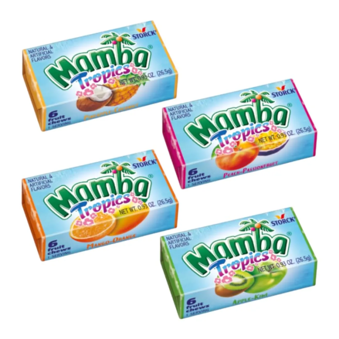 Classic Candy & Candy Bars - Pack of 3 - Full Size (Mamba Tropics)