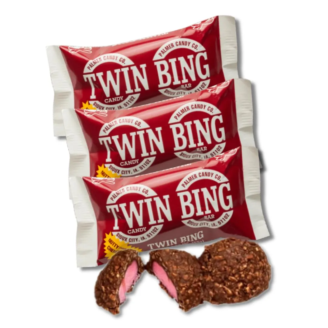 Classic Candy & Candy Bars - Pack of 3 - Full Size (Cherry Twin Bing)