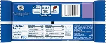 Crunch Bar - Pack of 3 - Milk Chocolate With Crispy Rice - 1.55 oz. Full Size
