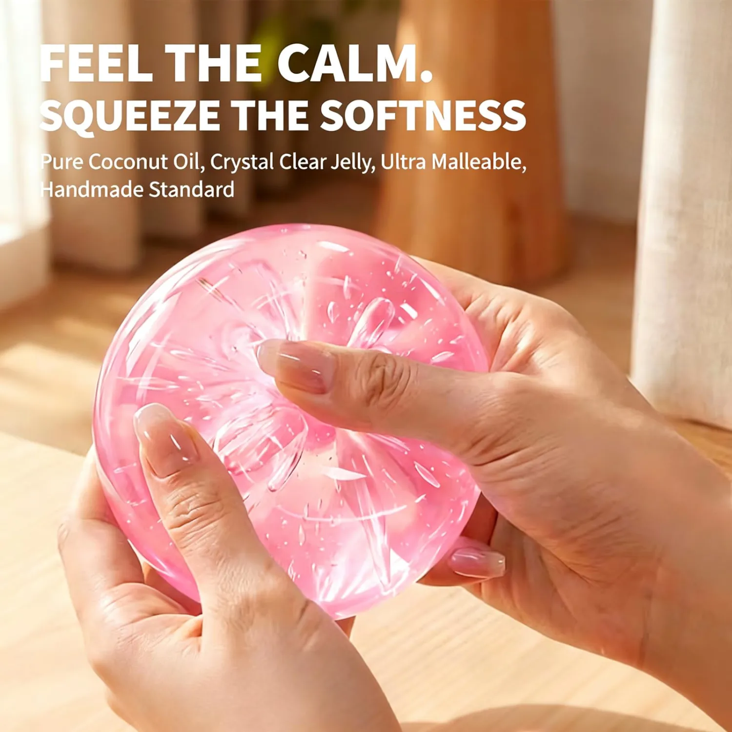 Coconut Oil Squishy Toys，Coconut Oil Stress Ball,Slow Rising Squishy Toy