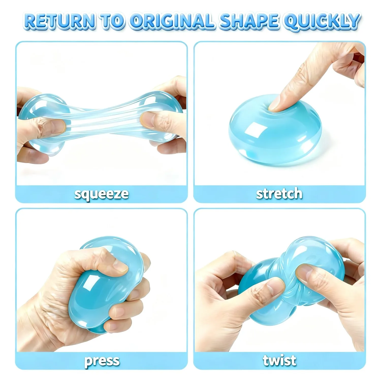 Coconut Oil Squishy Toys，Coconut Oil Stress Ball,Slow Rising Squishy Toy