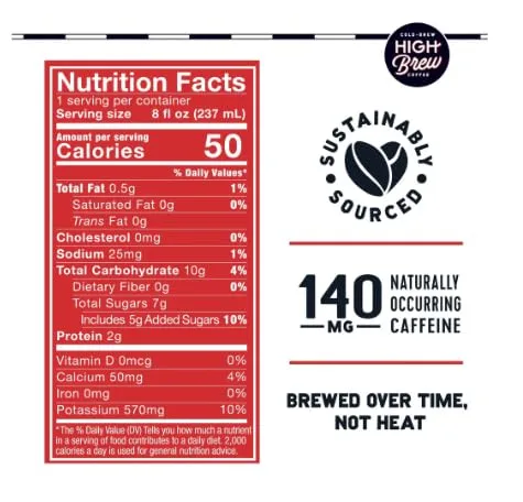 High Brew, Cold Brew Coffee, Variety Pack, 8 oz, Pack of 12