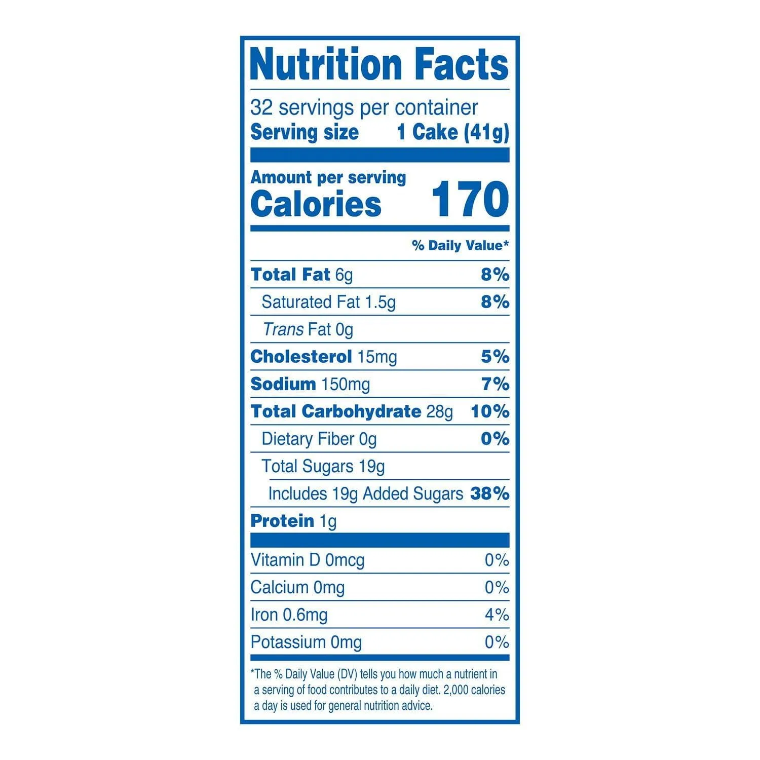 Cinnamon Streusel Coffee Cake, 1.44 oz., 32 Pack (1 Pack)