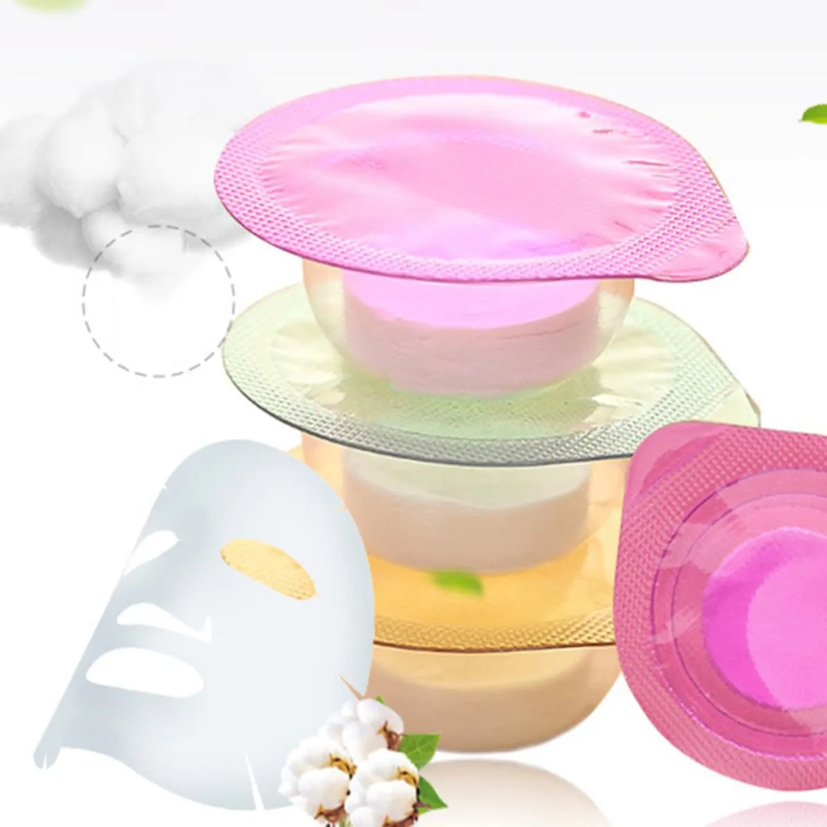 NUOBESTY Nonwoven Compressed Facial Mask 20pcs for DIY Skin Care