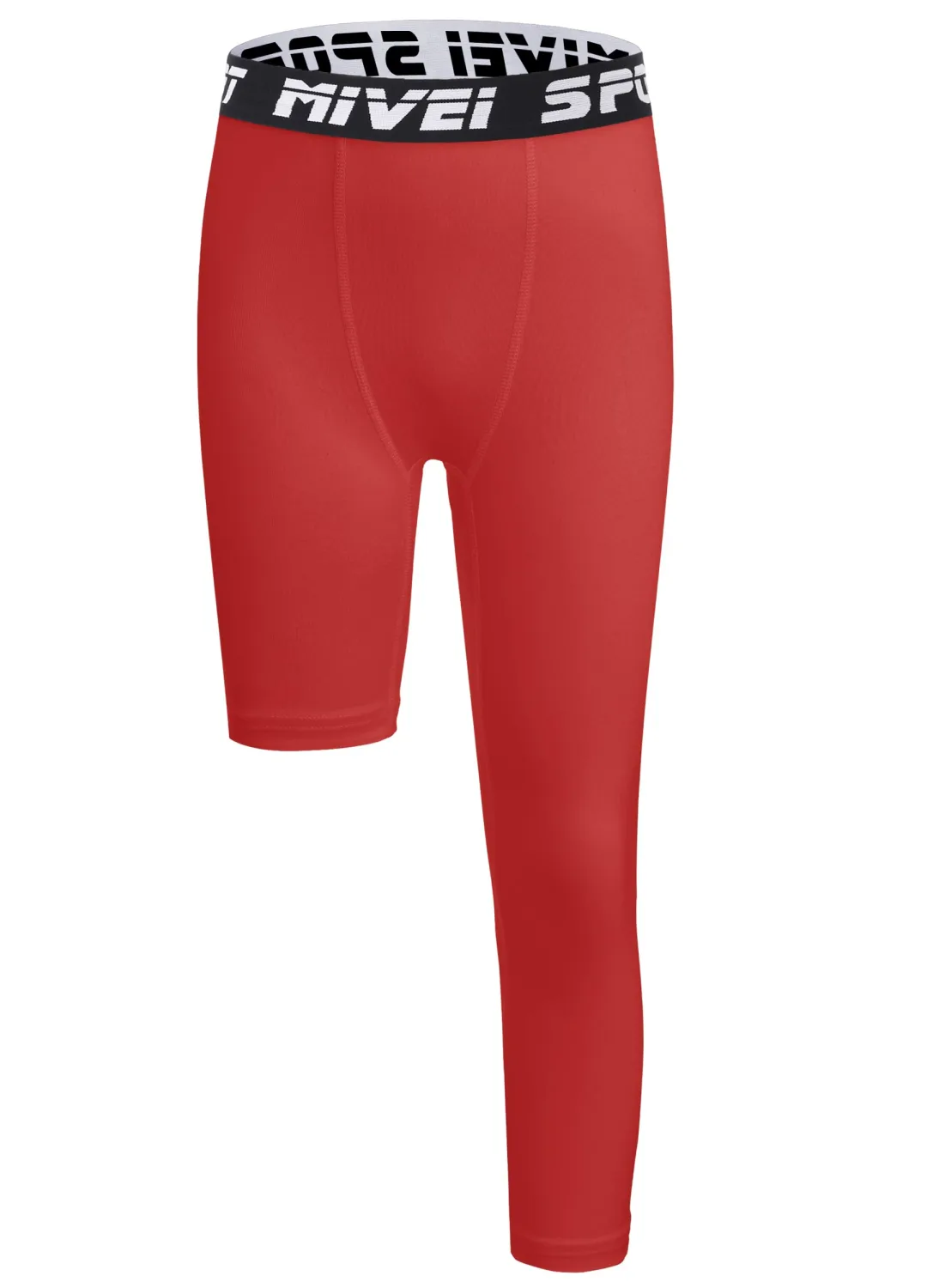 MIVEI One Leg Compression Pants Youth Boys Basketball Tights