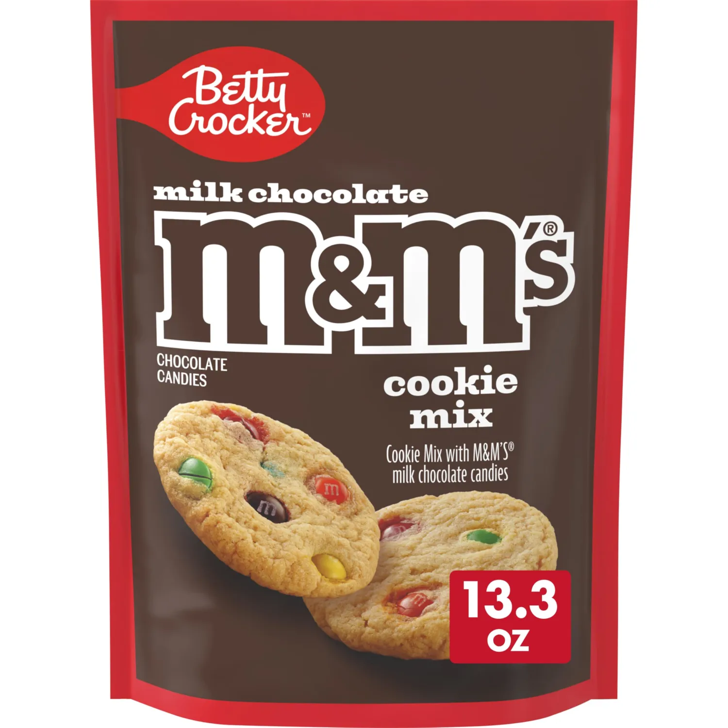 Betty Crocker Cookie Mix with M&M's Milk Chocolate Candies, 13.3 oz