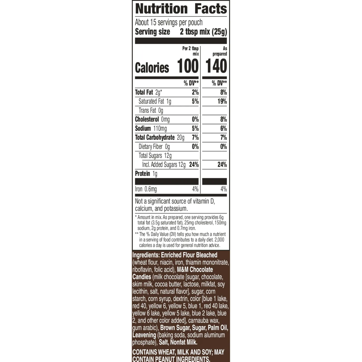 Betty Crocker Cookie Mix with M&M's Milk Chocolate Candies, 13.3 oz