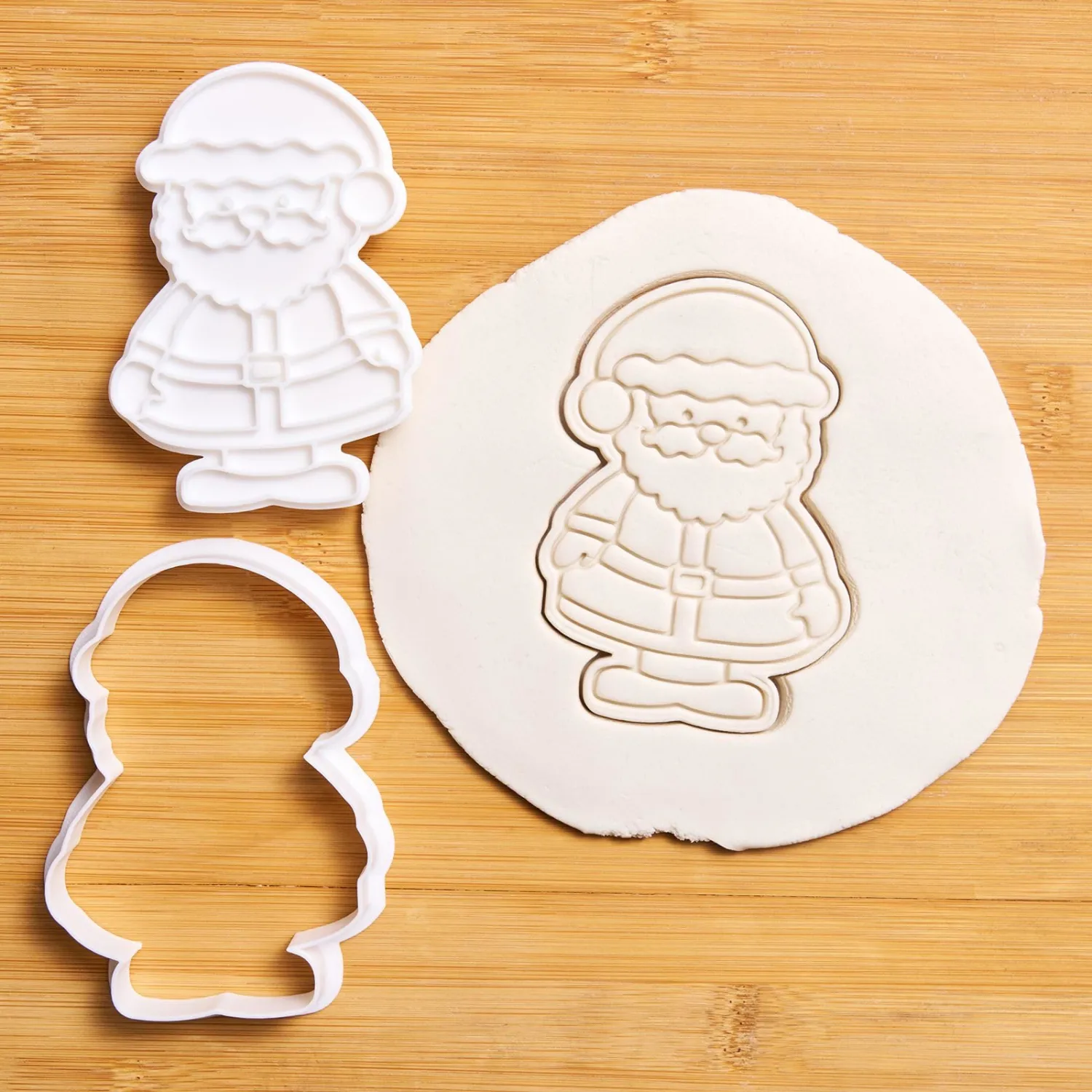 Christmas Standing Snowman Cookie Cutter and Embosser Set Detail 3" Baking Mold