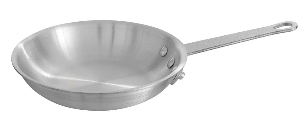 Keystone 31H-014 Aluminum Fry Pan, 8" Diam., Natural Finish